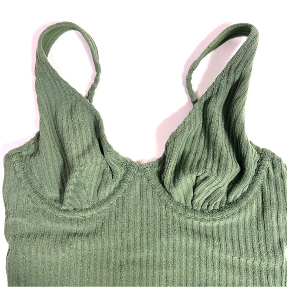 TJ Swim Eva One-piece Swimsuit Moss Green Size Small - Picture 4 of 11